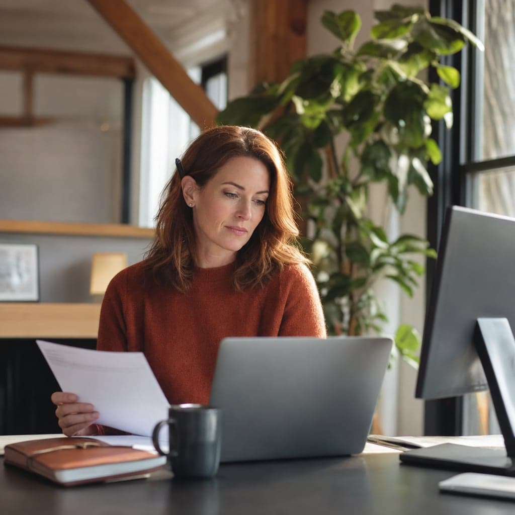 Agency owner working from a modern home office