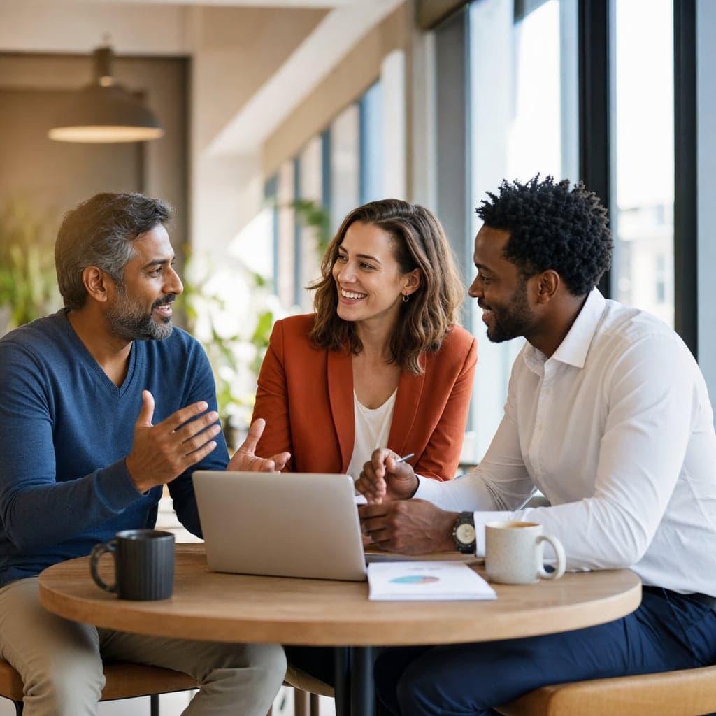 Diverse partners aligned in strategy meeting