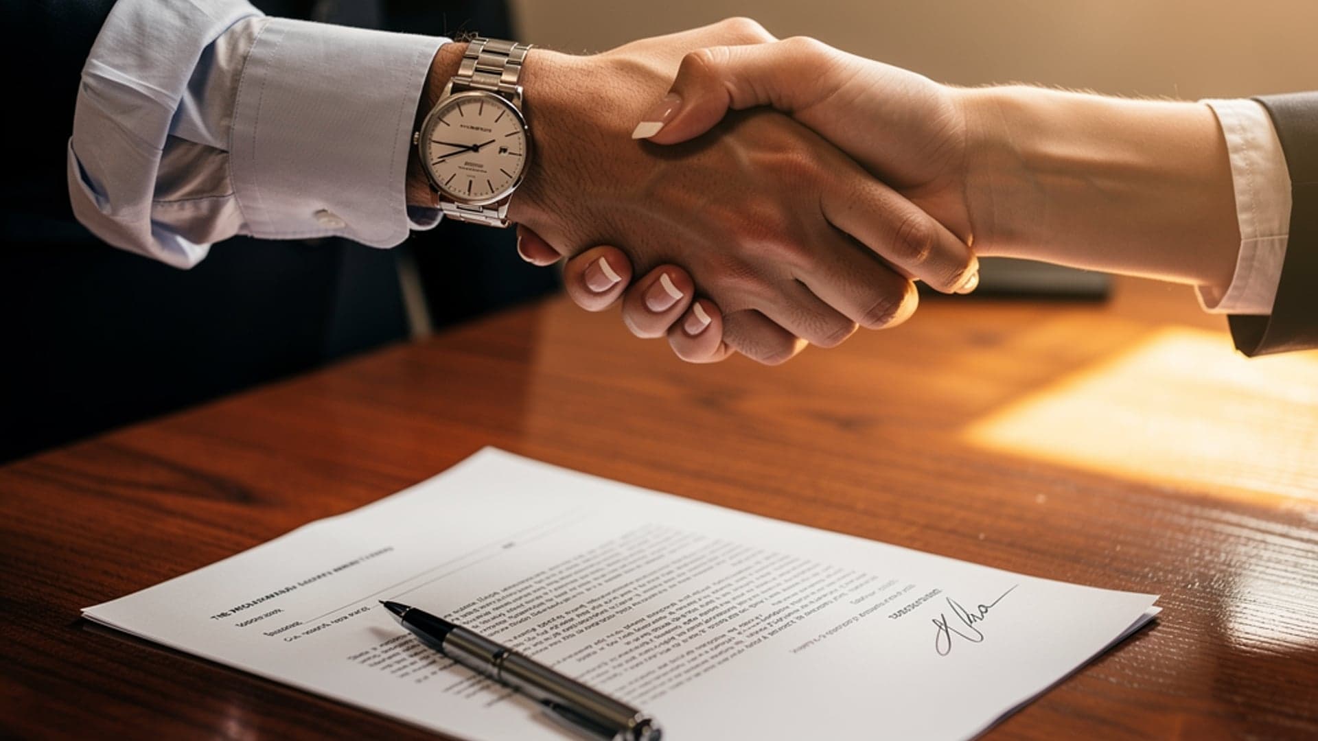 Business handshake